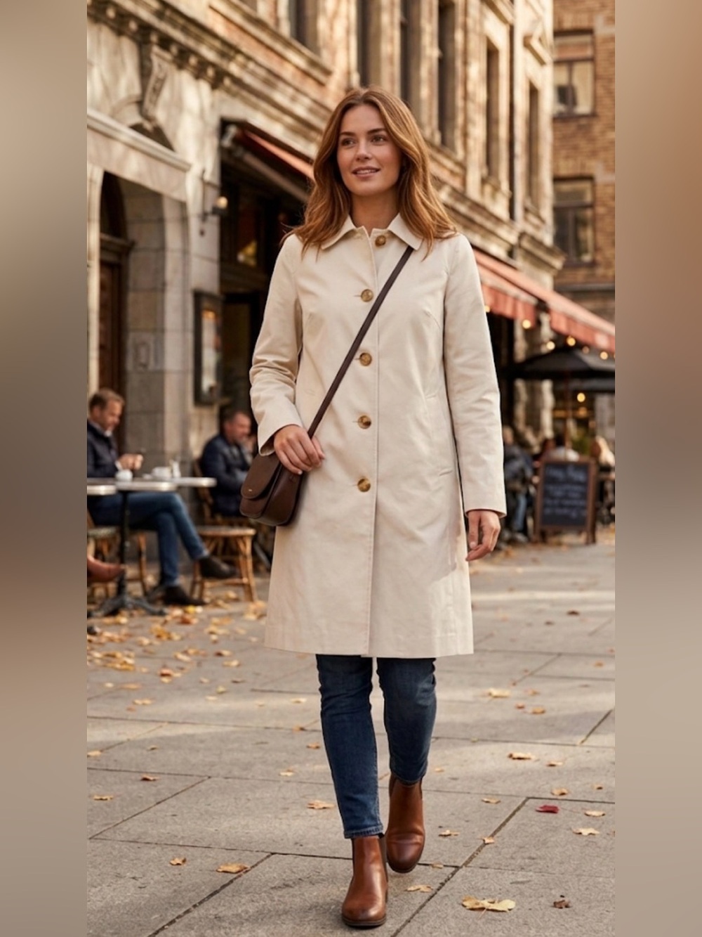 Line by Lynn‎ South Korean Beige Trench Coat